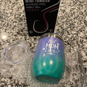 “Best Mom Ever” 12 oz Stainless Steel Wine Tumbler